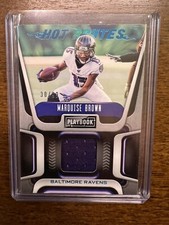 Marquise Brown 🔥 Patch Card 🤯 30/99 🙌 Hot Routes Panini Playbook 2020