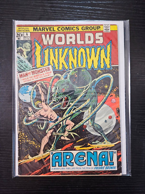 Worlds Unknown #4 | Cover Detached | Nov 1973 Marvel Comics