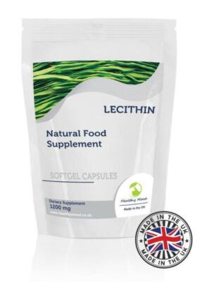 LECITHIN 1200mg 60 Capsules Pills Supplements Brain & Nerve Function