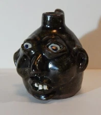 Grace Nell Hewell ~ Vintage Face Jug ~ Southern Appalachian Folk Art ~ Georgia