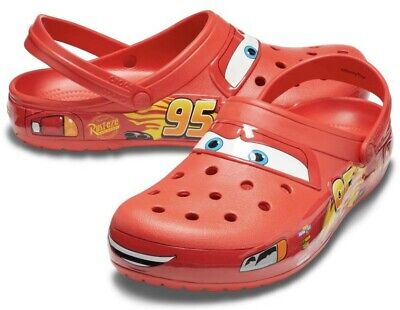 Authentic Lightning McQueen Light Up Crocs Adult 13M *1ST RELEASE