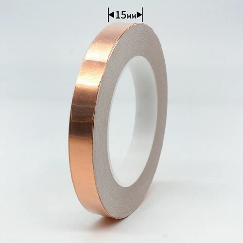 20M Adhesive Conductive Copper Slug Roll Tape Repellent Guitar Pickup EMI Shield - Imagen 13 de 17