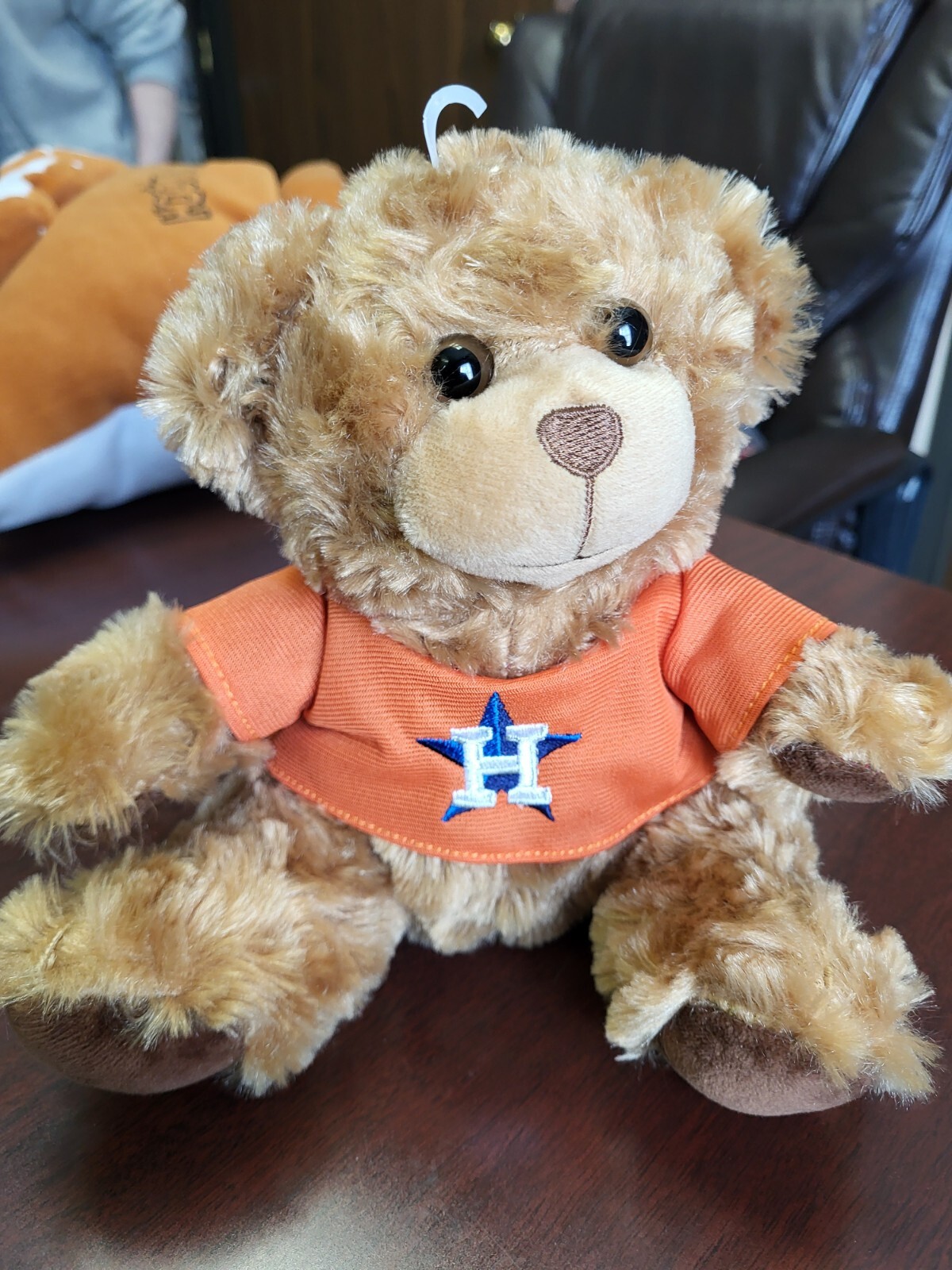 HOUSTON ASTROS  ORANGE  JERSEY BEAR NEW 8 inches- GREAT FOR FANS