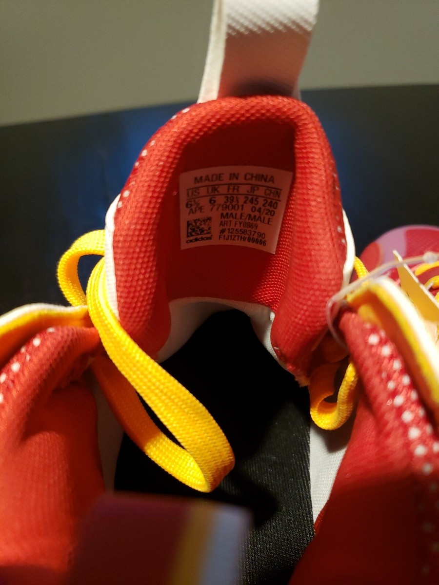 Adidas Zone Boost Size 6.5 Team Collegiate Red Atlanta Hawks