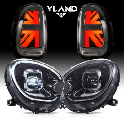 For 2010-2016 Mini Cooper Countryman R60 LED Headlights+Tail Lights W/Animation