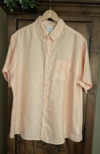 Brooks Brothers 1818 Regent Fit Men’s Size XL 100% Linen S/S Button Up Shirt