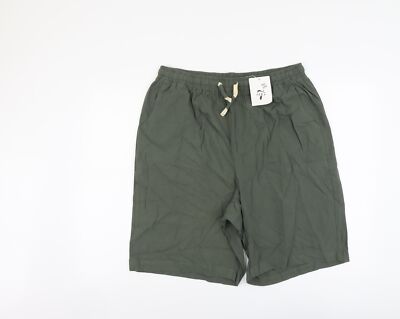 Sir 7 grüne Chinoshorts aus Baumwolle Größe 2XL L9 im normalen Kordelzug