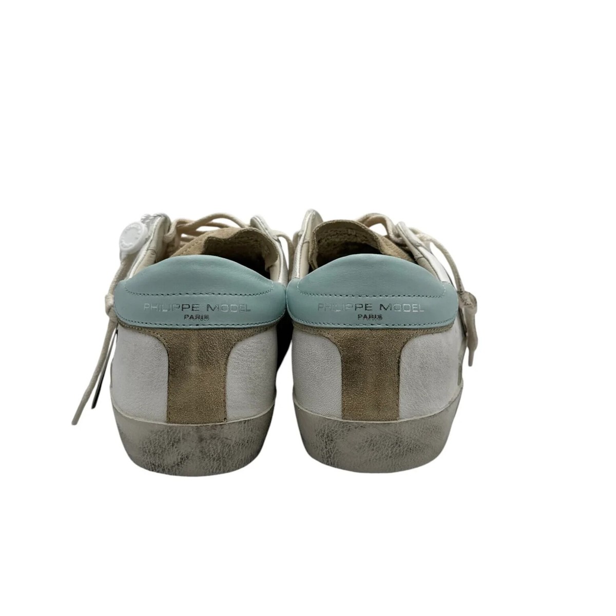 スニーカー PHILIPPE MODEL PARIS PRLU.WX44 Sneakers Philippe Model Prsx White Leather Men's Sneakers With Beige