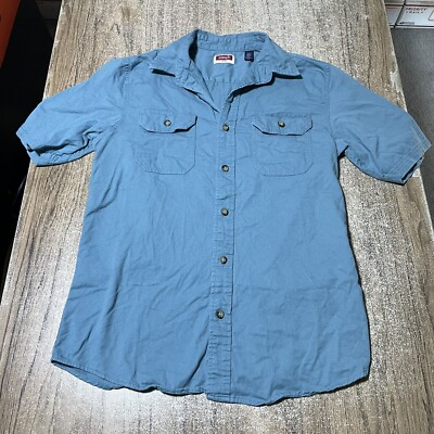 Wrangler Outdoors Men's SS Button Up Casual Shirt Size S #23876 | eBay