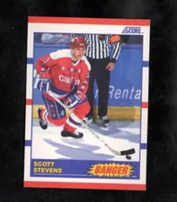 1990 Scott Stevens Score Hockey Banger Insert Washington Capitals