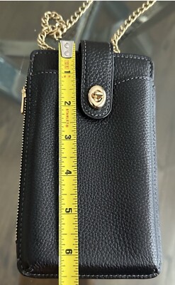 バッグ Coach One Shoulder Leather Turn Lock Coach Vintage Shoulder bag Turn Lock Leather Navy Blue Used