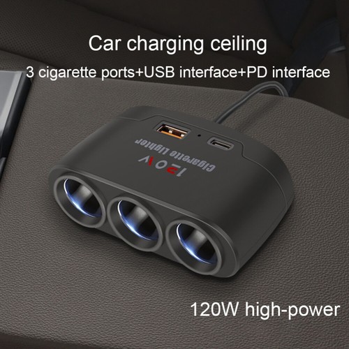 4 Way Multi Car Cigarette Lighter Socket Splitter Dual USB Charger/Power Adapter - Photo 14 sur 17