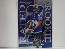 2000 Donruss Rated Rookies Baltimore Ravens Football Card #5 Travis Taylor /2500