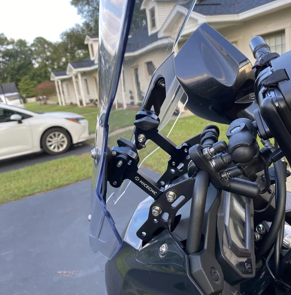 Kit de soporte elevador anodizado de 3,25" para Kawasaki KLR650 2022-2024 Foto 4 de 4