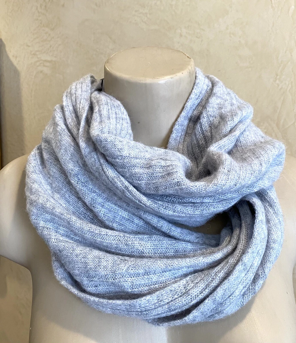 Blue cashmere best sale infinity scarf