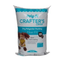 Poly-Fil Crafter's Choice Dry Polyester Fiberfill Stuffing, 20oz Bag, by