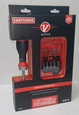 Craftsman V-Series 18 Piece Ratcheting Screwdriver Set Assorted Bits  CMHT68143V