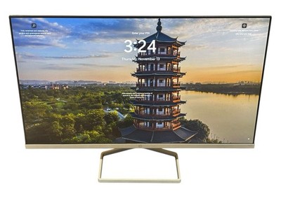 HP M24f 23.8  FHD IPS Monitor HDMI 1080p Ultra Slim Silver Tested Works