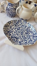 Emma Bridgewater Blue Wallpaper Sampler Shell Shape Dish
