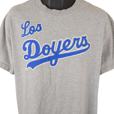 Los Angeles Dodgers T Shirt Mens Size Large Gray Los Doyers LA MLB