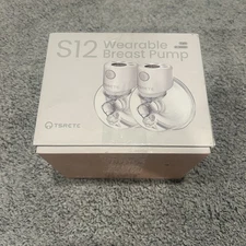 TSRETE S12 White Lightweight Double Wearable Electric Breast Pump 2 Pack