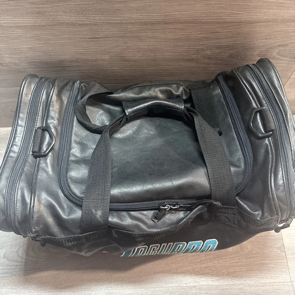 "Bolso de Lona de Colección Jacksonville Jaguars Logo Prohibido Cuero 18"" NFL RARO 1993" Foto 2 de 4