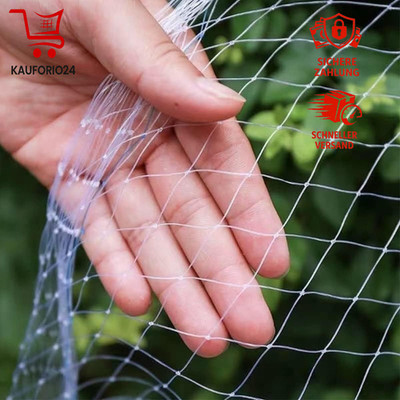 Katzenschutznetz Balkon Fenster Nylon 10 x 10 m Transparent ohne Bohren