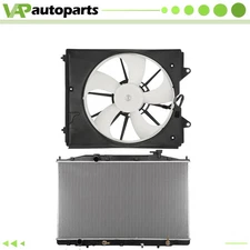 Engine Radiator And Radiator Cooling Fan Kit For 2011-2017 Honda Odyssey
