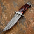 Model # 7737 Custom  Damascus Bowie Knife By Impact Cutlery Resin Handle — photo 6