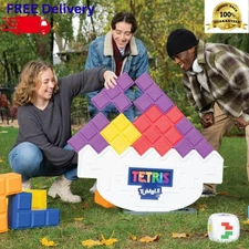 Tetris Tumble XL Oversized Stacking Game Dynamic Tilting Tower 7 Tetrimino Block