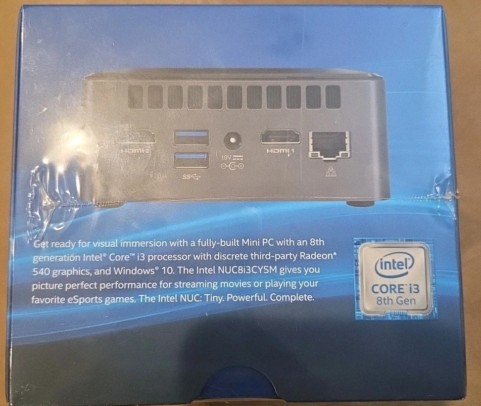 NUC8I3CYSM I3 8th Gen RADEON GDDR5 540 8GB 1TB SATA 4K HDR  - Image 2 of 4