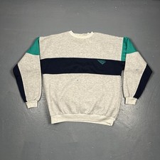 Vintage 1990s Pony Branded Pullover Crewneck Sweatshirt Colorblock XL VTG Sports