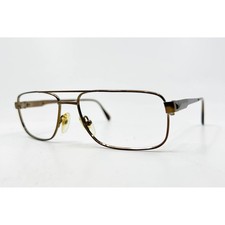 Safilo Elasta Eyeglass Frames Mens Brown Aviator 3070 2U9 59-17-145