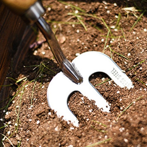 Ergonomisches Design Edelstahl Gartengerät bequem und mühelos zu bedienen - Bild 10 von 11