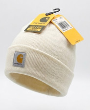 Carhartt Kids Toddler Beanie Hat - Light Beige - Durable Warm Cap - Brand NWT