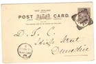 New Zealand 1902 QV 1d Brown Stationery Postcard to Dunedin - RPO DN-S