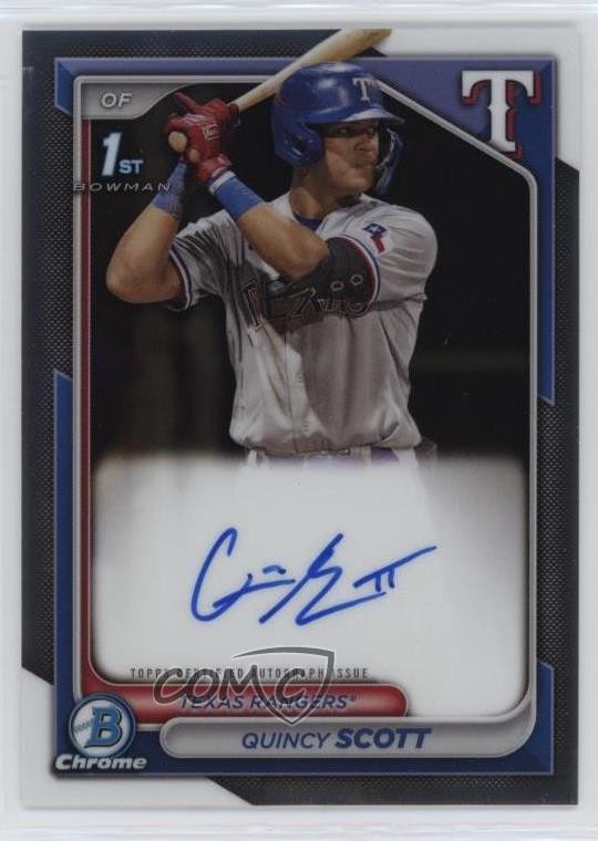 2024 Bowman Chrome Prospect Auto Quincy Scott #CPA-QS Auto 1eg1