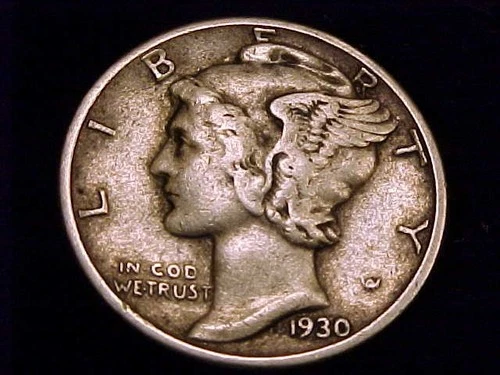 1930-S Mercury Dime, Fine to Very Fine Grade