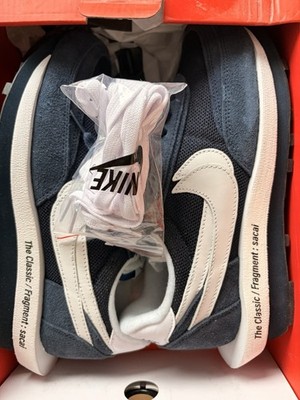 Nike LDV Waffle x Fragment Design x Sacai Low Blackened Blue EU41