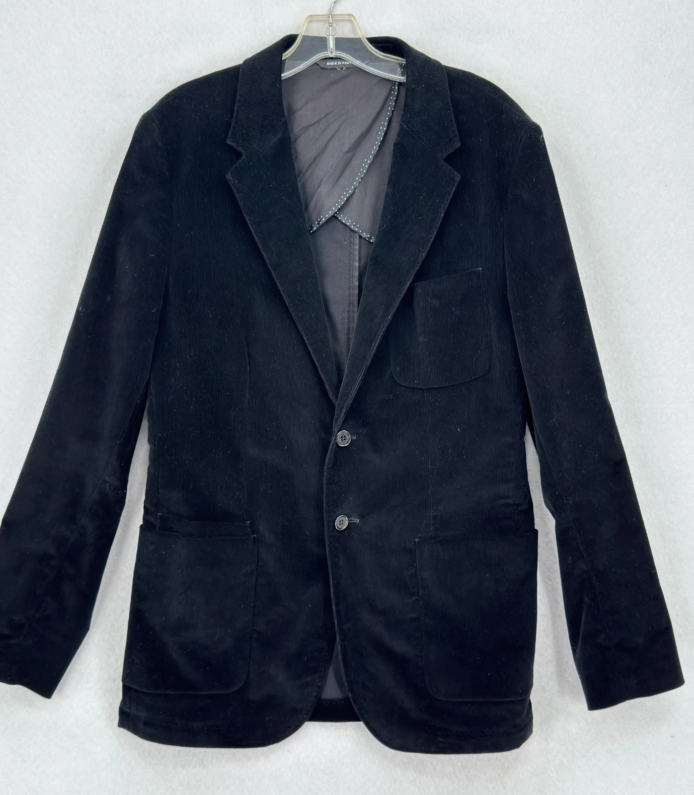 Vintage PS Paul Smith Gents Mens Black Velvet Blazer Jacket Sz 40/50 image 1