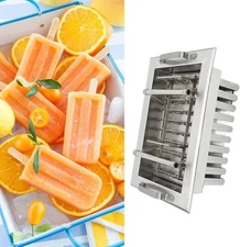 40pcs Stainless Steel Molds Ice Lolly Popsicle Ice Cream Stick Holder Commercial