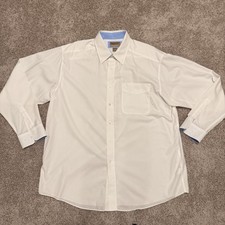 Ariat Men's XL White Long Sleeve Button-Down Shirt Wrinkle-Free Casual