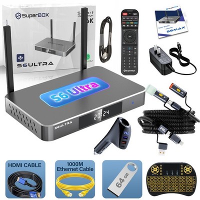 Superbox S6 /Ultra Android TV Box WiFi 6K  Latest 2026 Model