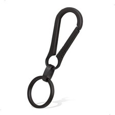 Key Clip Carabiner Keychain Heavy Duty Small Titanium Key Holder Gunmetal