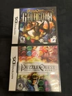 Puzzle Quest Challenge of the Warlords + Puzzle Quest Galactrix Nintendo DS CIB