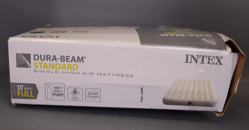 Cama de aire inflable de una sola altura completa Intex Dura-Beam serie estándar (64102E) Foto 3 de 4