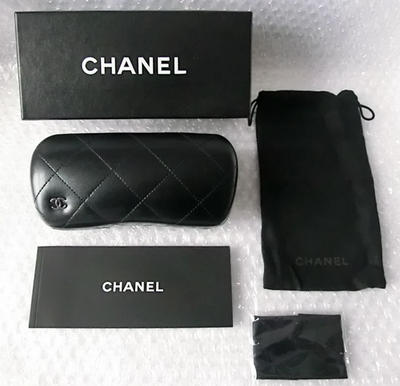 Brand new Chanel sunglasses with case! Chanel 24A black and white sunglasses with box, brand new  main image 3