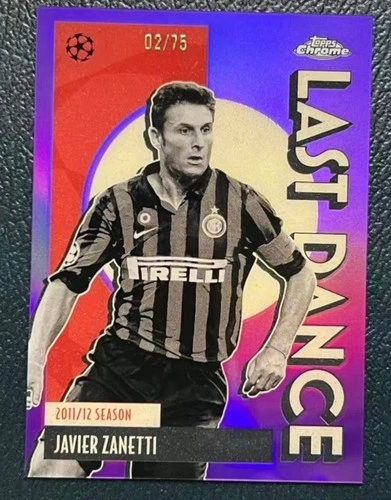 Javier Zanetti 2025-26 Topps Chrome UCC Last Dance Purple Refractor /75 #LD-14