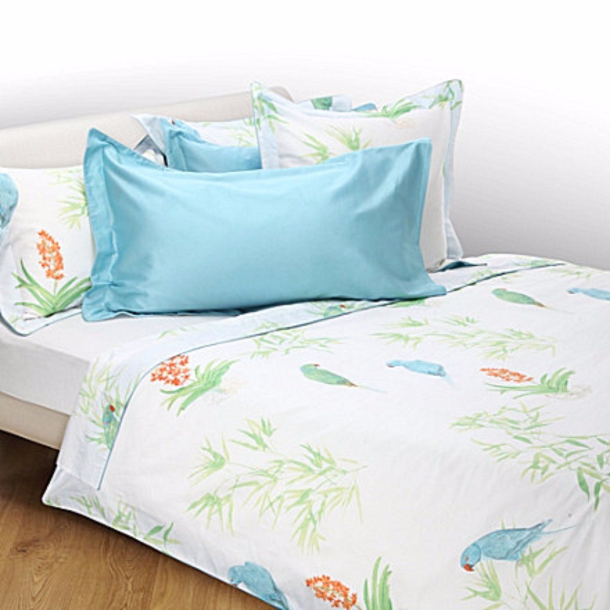 Yves Delorme Triomphe Aqua King Pillowcases Solid Cotton Sateen