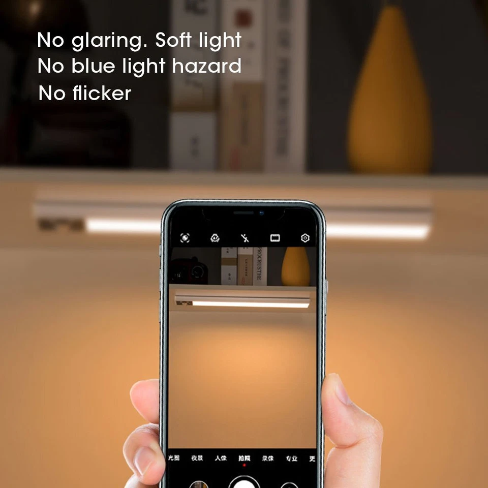 LED Motion Sensor Under Cabinet Closet Light USB Rechargeable Kitchen Lamp Strip - Image 3 of 4